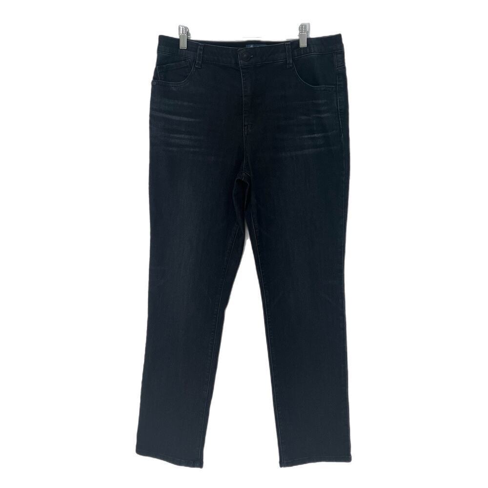 DEMOCRACY Ab Technology Jeans 14 High Rise Booty Lift Dark Blue Slimming
